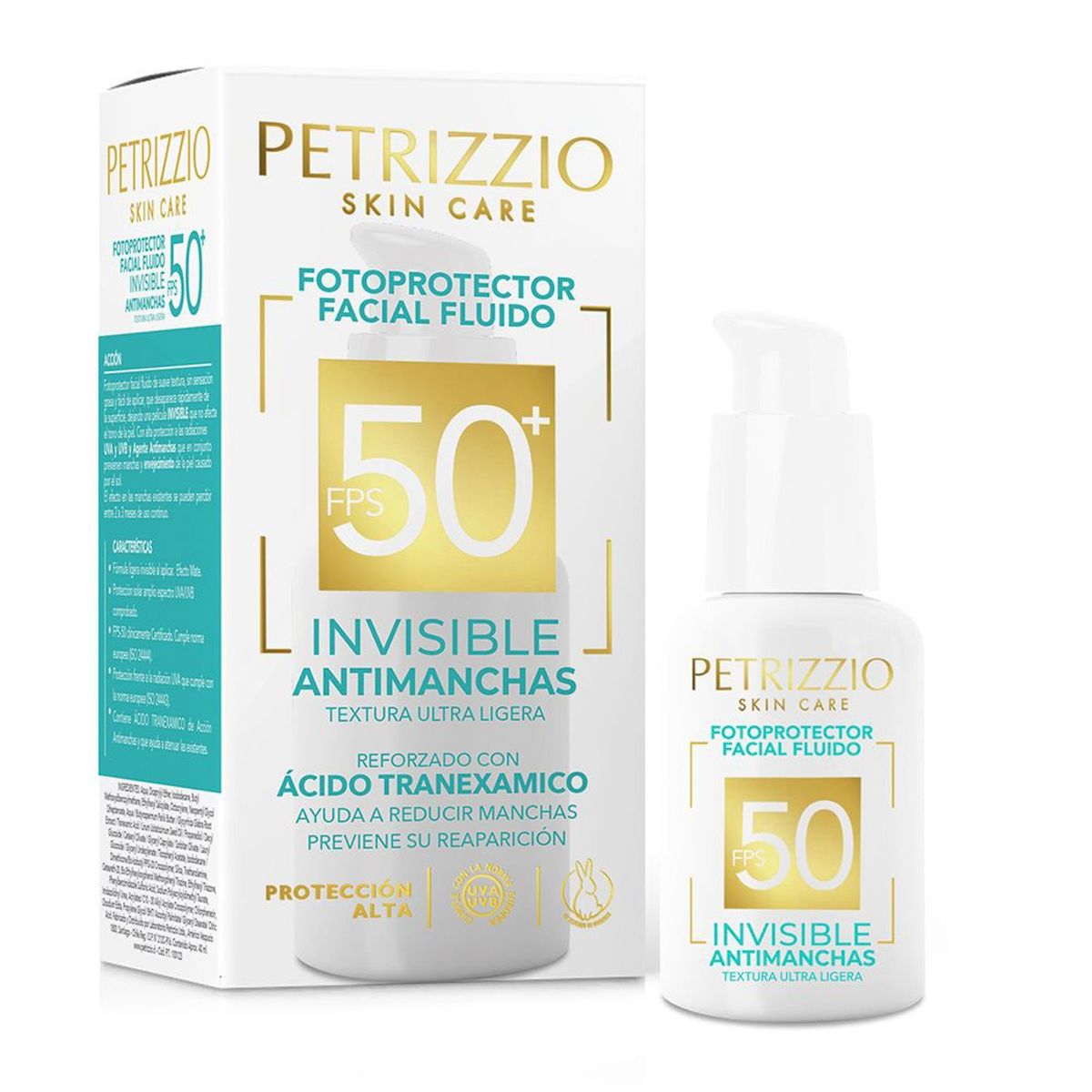 PETRIZZIO - Protector Solar Rostro Antimanchas Invisible Fps50 40 Ml Petrizzio