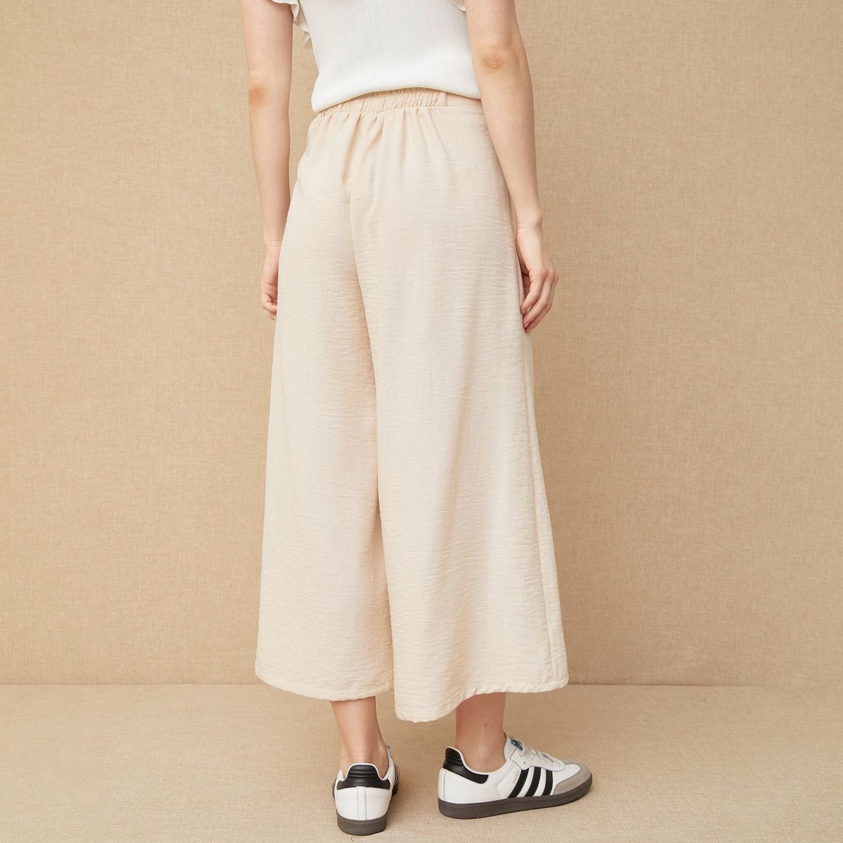 UNIVERSITY CLUB - Pantalón Culotte Tiro Alto Mujer University Club