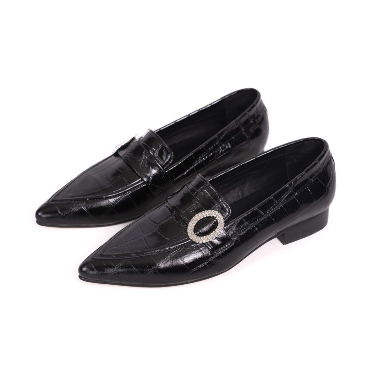 ALBA Y ADELA - Mocasín Mujer Cuero Negro Alba Y Adela