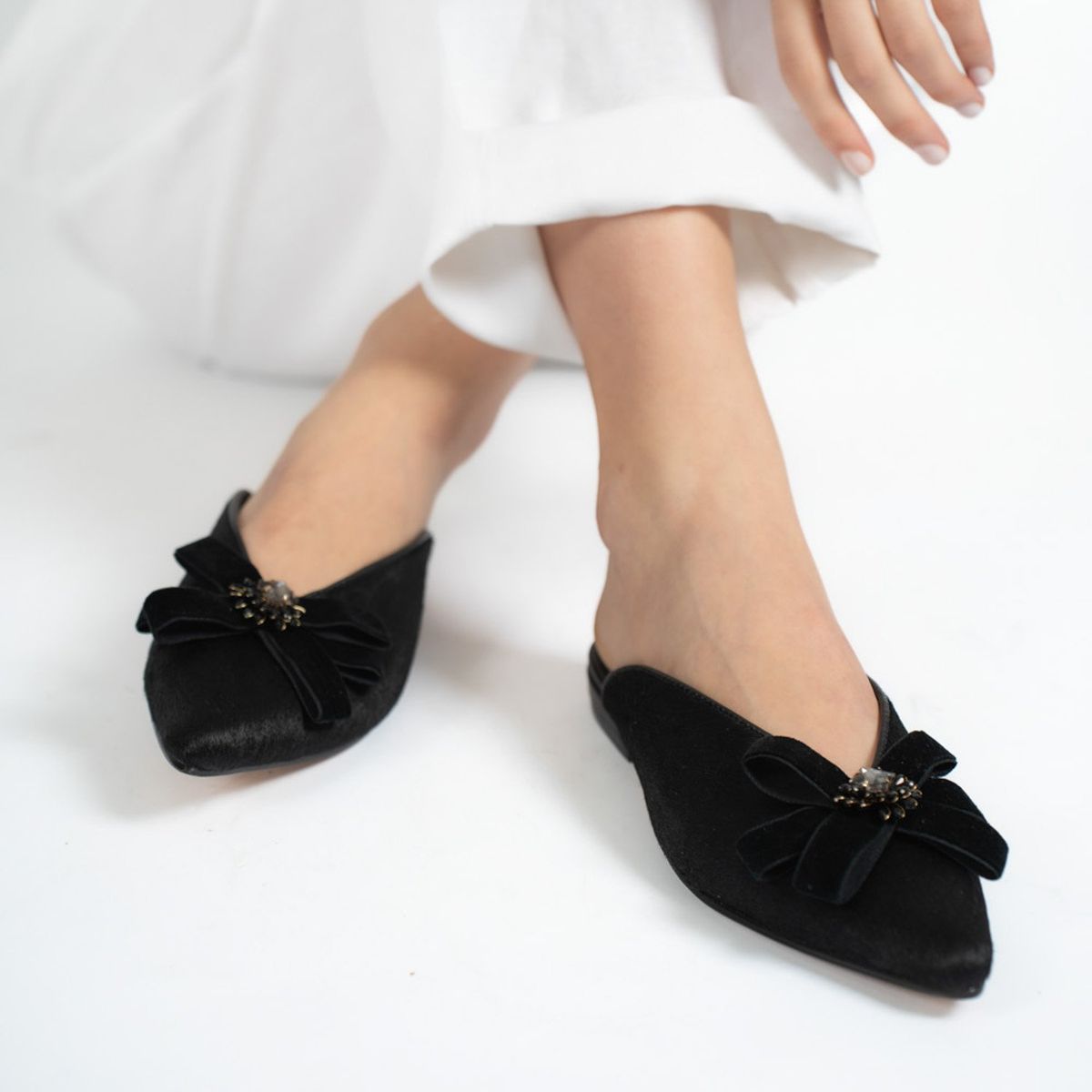 ALBA Y ADELA - Zapato Casual Mujer Cuero Negro Alba y Adela