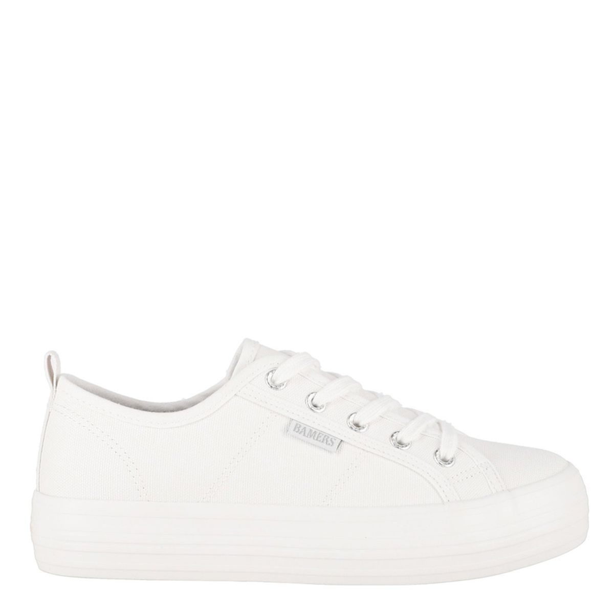 BAMERS - New Canvas Zapatilla Urbana Mujer Blanco Bamers