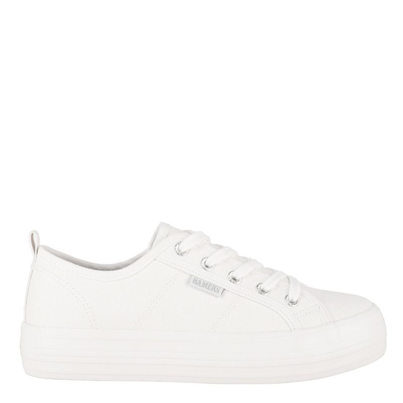 BAMERS - New Canvas Zapatilla Urbana Mujer Blanco Bamers