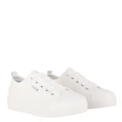 BAMERS - New Canvas Zapatilla Urbana Mujer Blanco