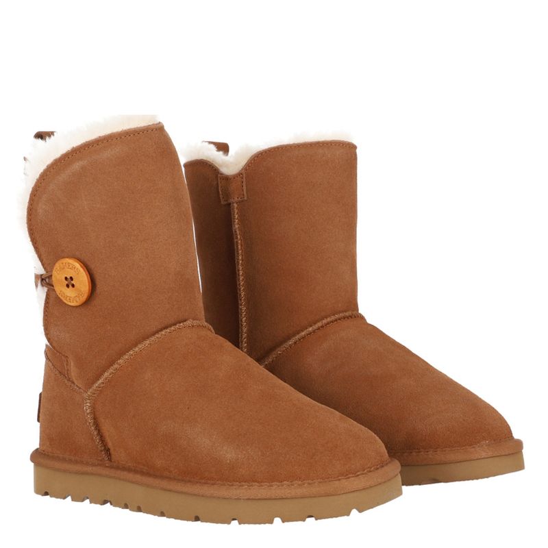 BAMERS - Bota Mujer Cuero Café Bamers