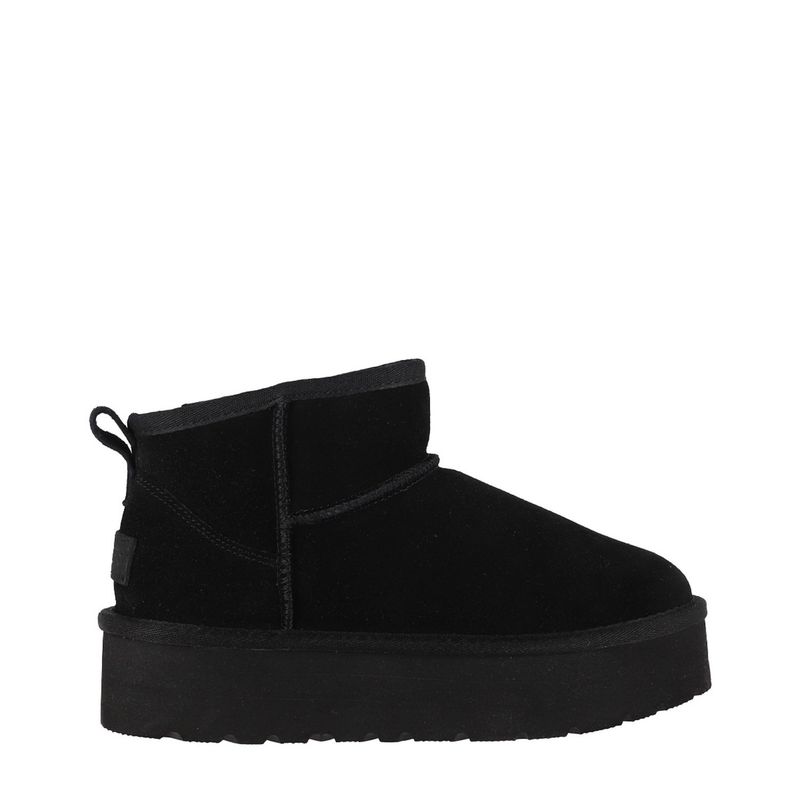 BAMERS - Bota Mujer Cuero Negro Bamers