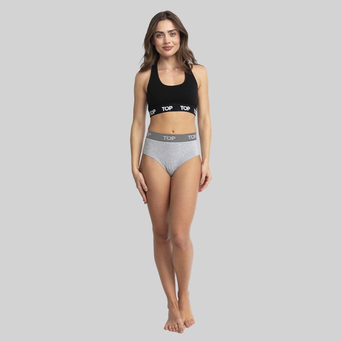 TOP - Pack de 5 Calzones Tiro Alto Mujer Top