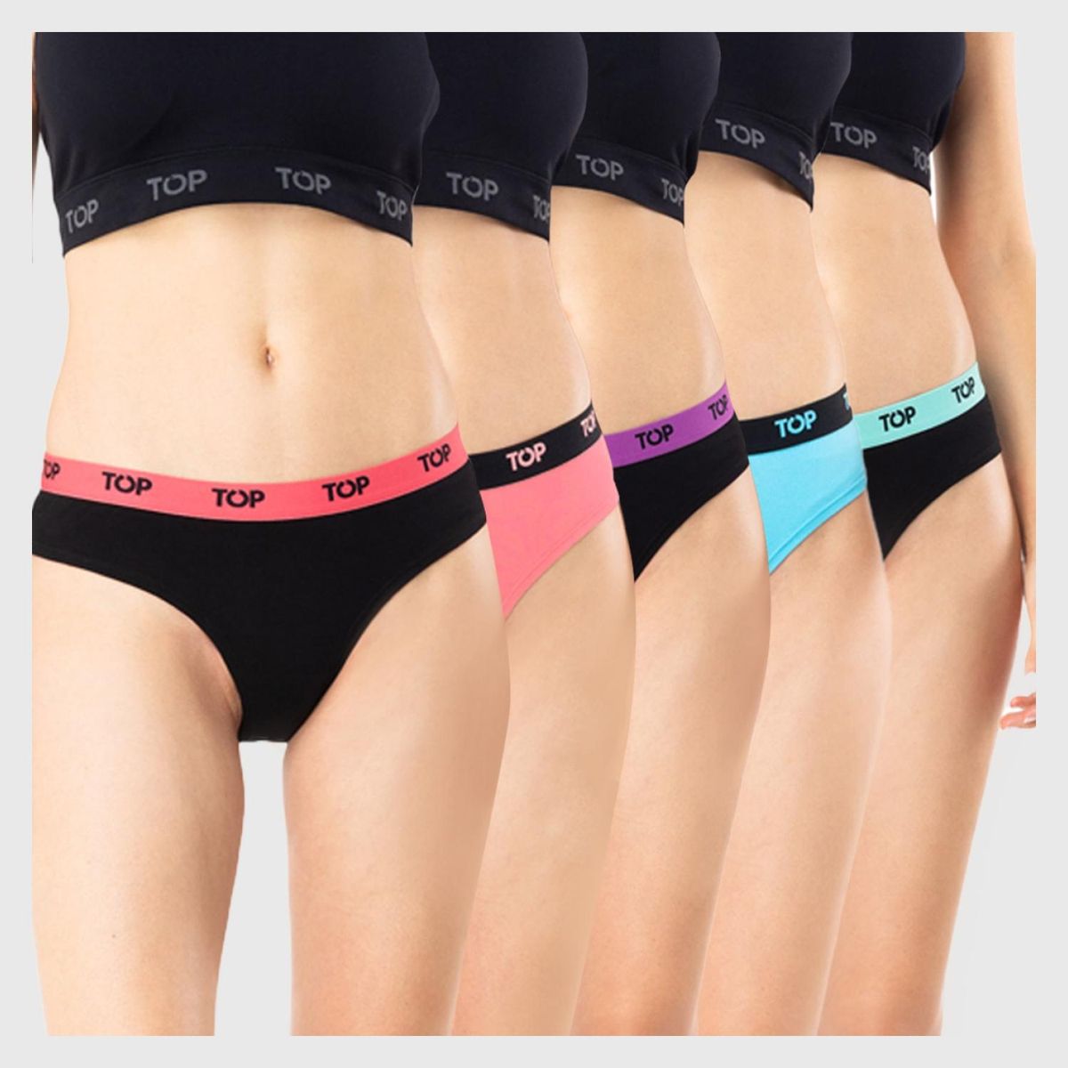 TOP - Pack De 5 Calzones Mujer Top