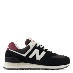 NEW BALANCE - 574 Zapatilla Urbana Mujer Cuero Negro