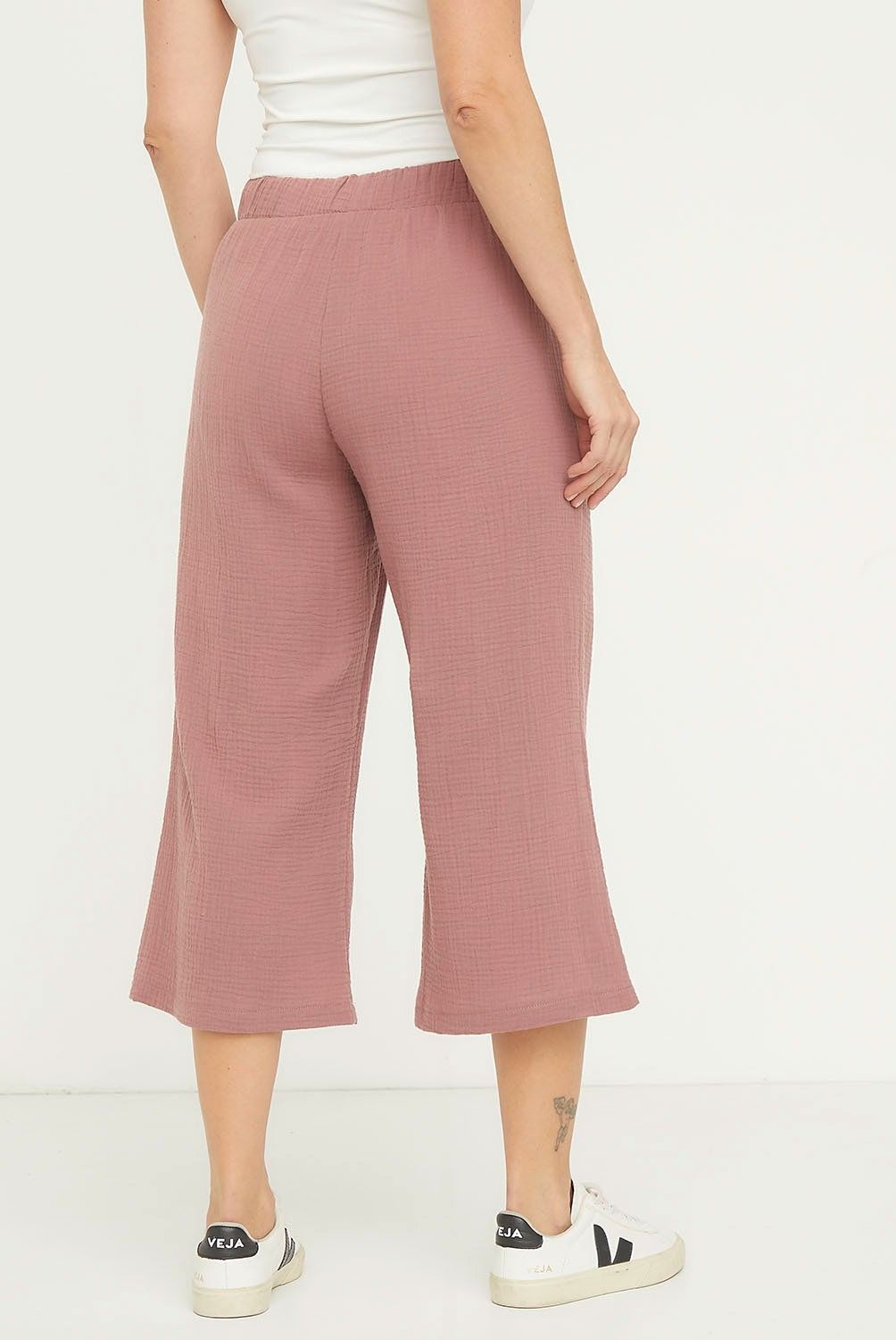 NEWPORT - Pantalón Culotte Tiro Medio Mujer Newport