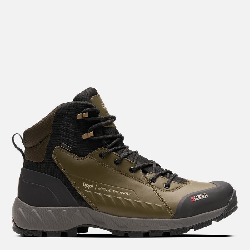 LIPPI - Tronador Zapatilla Outdoor Hombre Impermeable Cuero Verde Lippi