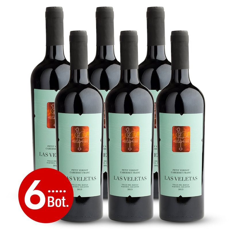 EL MUNDO DEL VINO - Caja x 6 Las Veletas Mezcla Tinta PV/CF