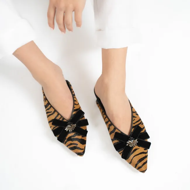 ALBA Y ADELA - Zapato Casual Mujer Cuero Café Alba y Adela