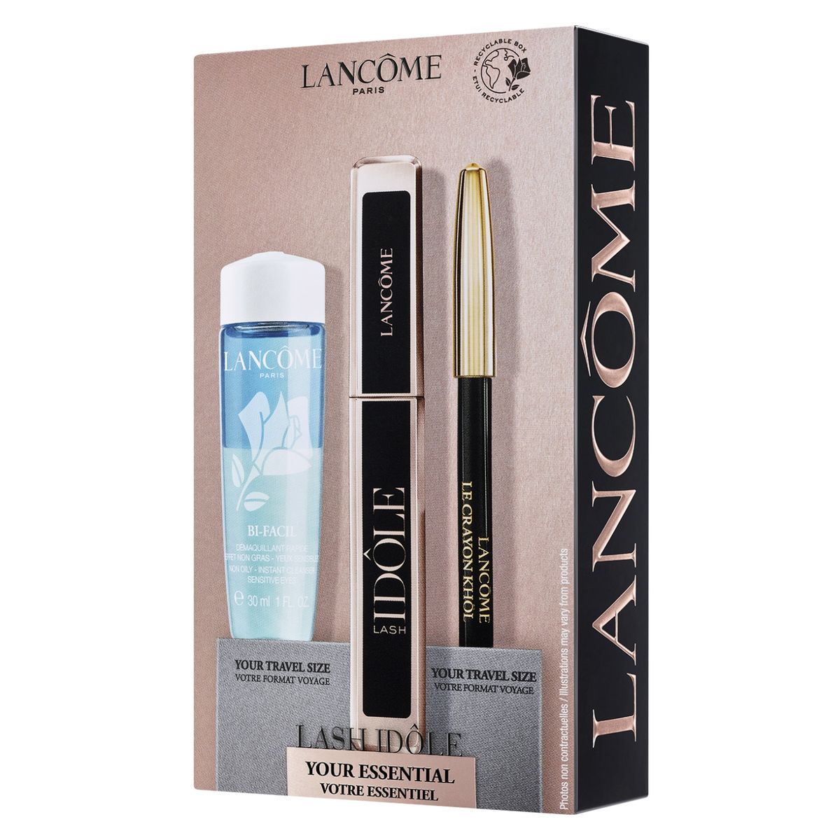 LANCOME - Set Máscara De Pestañas Lash Idôle + Desmaquillante De Ojos Bi Facil 30Ml Lancome