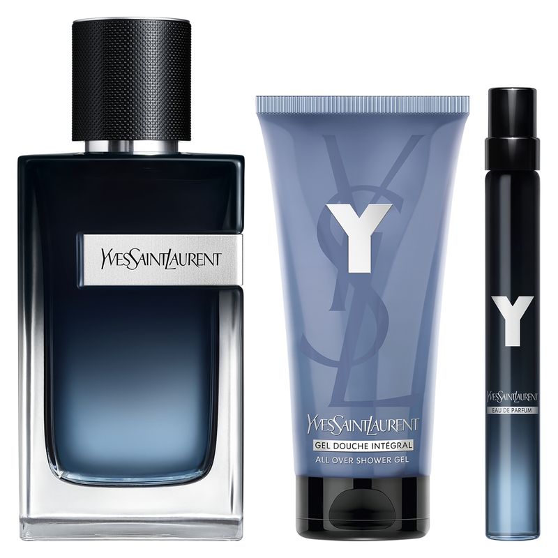 YVES SAINT LAURENT - Set Perfume Hombre Y Eau De Parfum 100ml + 10ml + Gel de Ducha Yves Saint Laurent