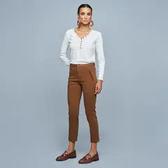 SAVILLE ROW - Pantalón Regular Mujer