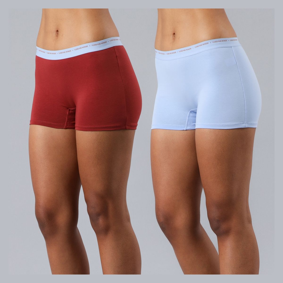 FLORES - Pack de 2 Boxer Algodón Mujer Flores