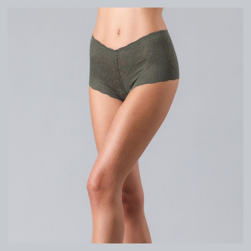 FLORES - Pack de 2 Pantaletas Encaje Y Otra Microfibra Mujer Flores
