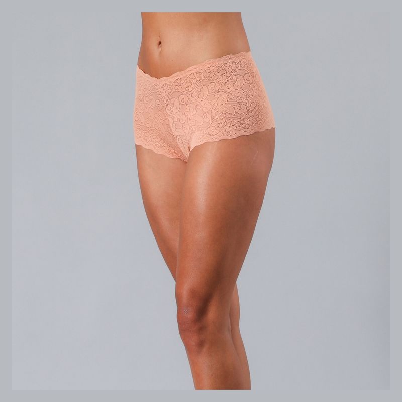 FLORES - Pack de 2 Pantaletas Encaje Y Otra Microfibra Mujer Flores
