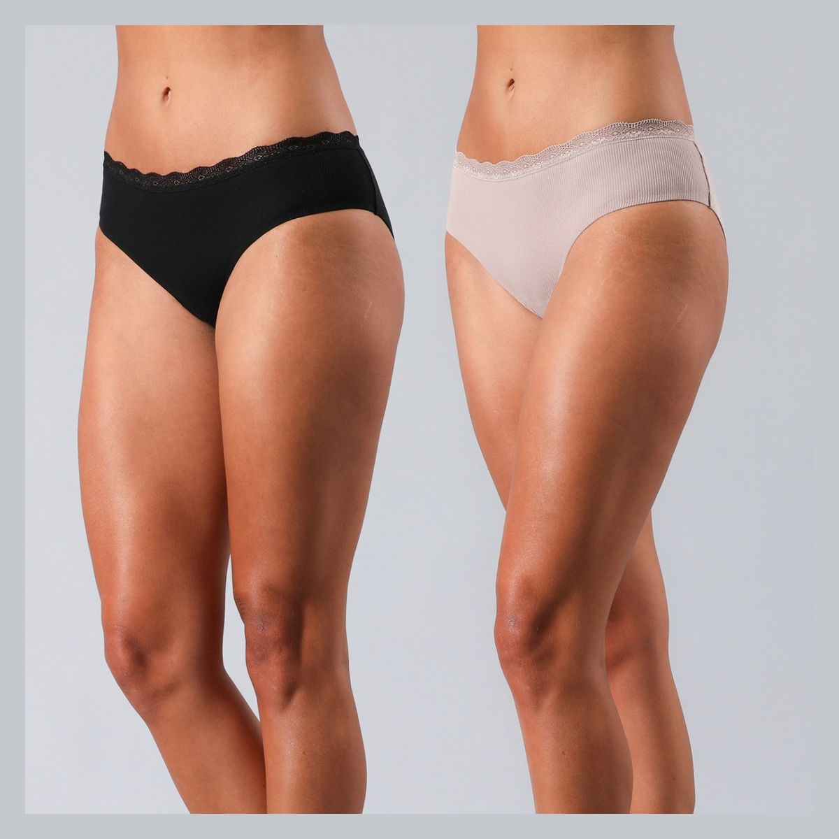 FLORES - Pack 2 Pantaletas Bonded Mujer Flores
