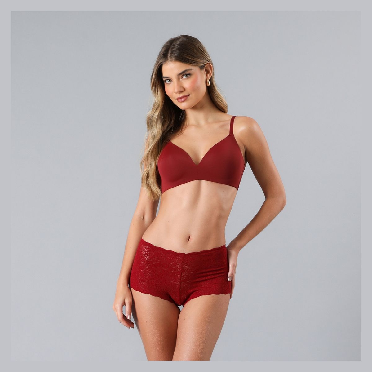 FLORES - Sostén Liso Sin Arco Mujer Flores