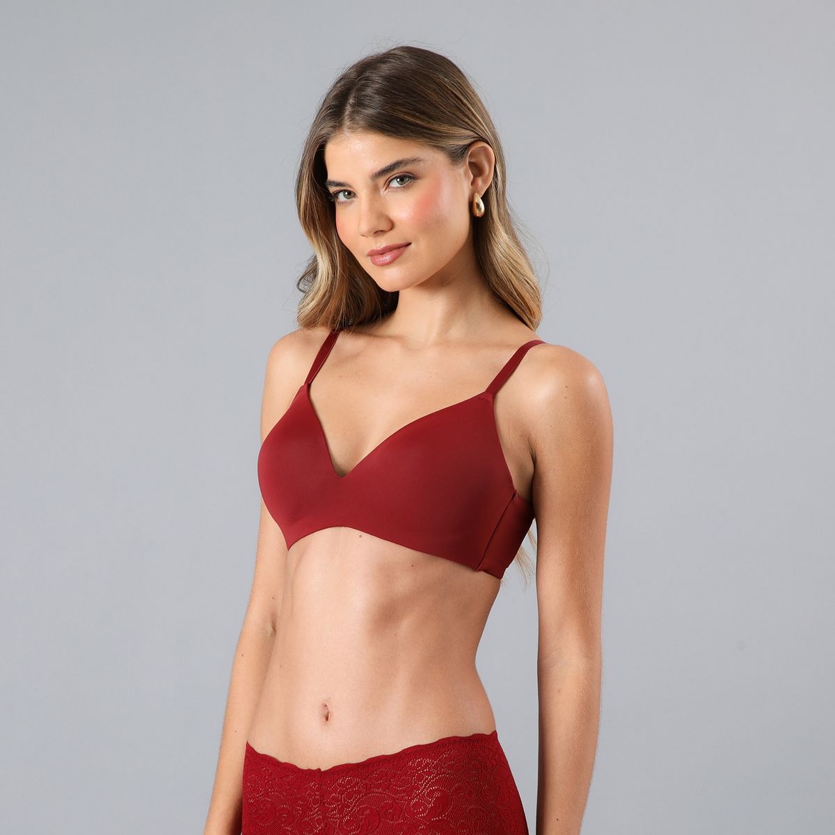 FLORES - Sostén Liso Sin Arco Mujer Flores