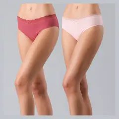 FLORES - Pack de 2 Pantaletas Bonded Mujer