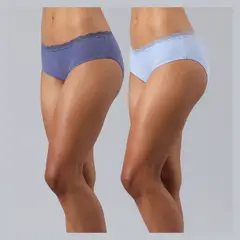 FLORES - Pack de 2 Pantaletas Bonded Mujer