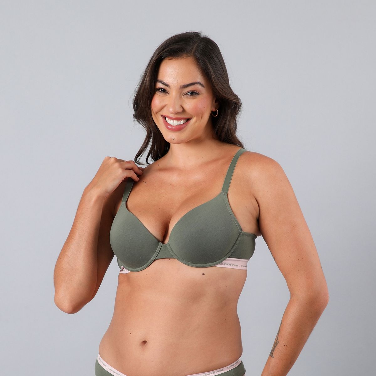 FLORES - Sostén Algodon Perfect Cover Mujer Flores