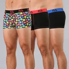 FLORES - Pack de 3 Boxer Corto Mujer