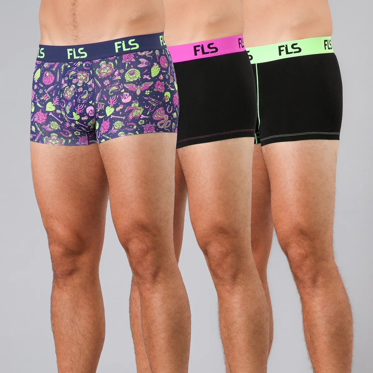 FLORES - Pack de 3 Boxer Corto Mujer Flores