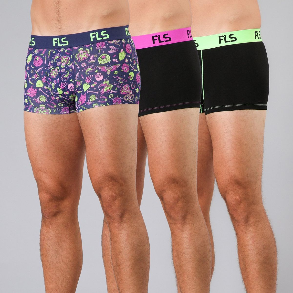 FLORES - Pack de 3 Boxer Corto Mujer Flores