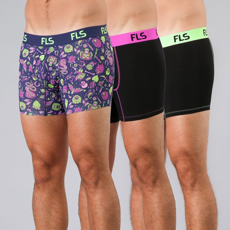 FLORES - Pack de 3 Boxer Medio Mujer Flores