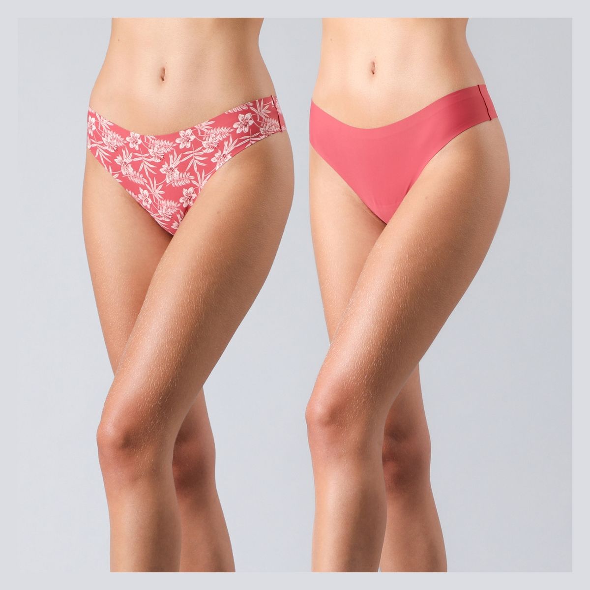 FLORES - Pack de 2 Colaless Micro Print Bonded Mujer Flores