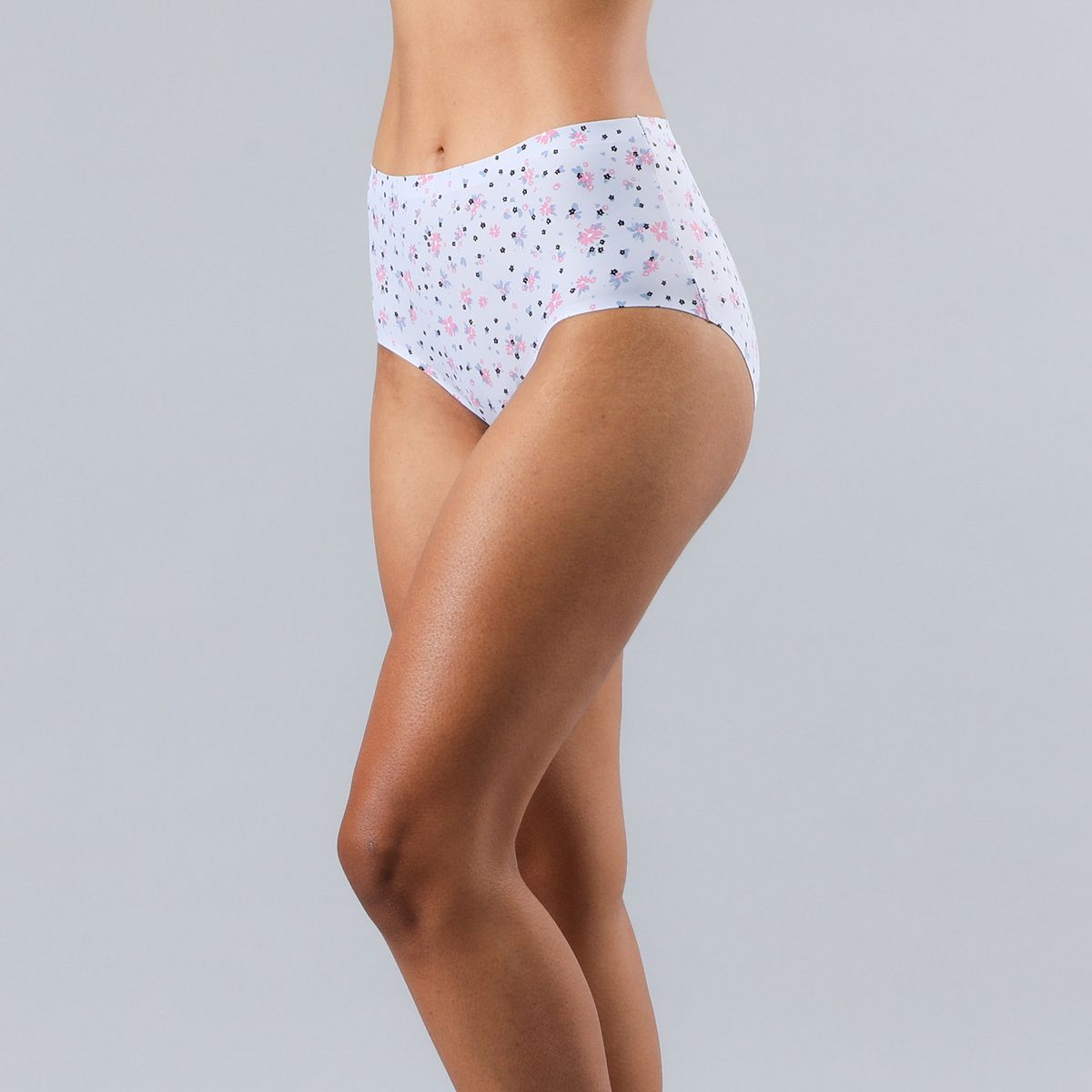 FLORES - Pack 6 Calzones Maxi Bonded Microfibra Mujer Flores