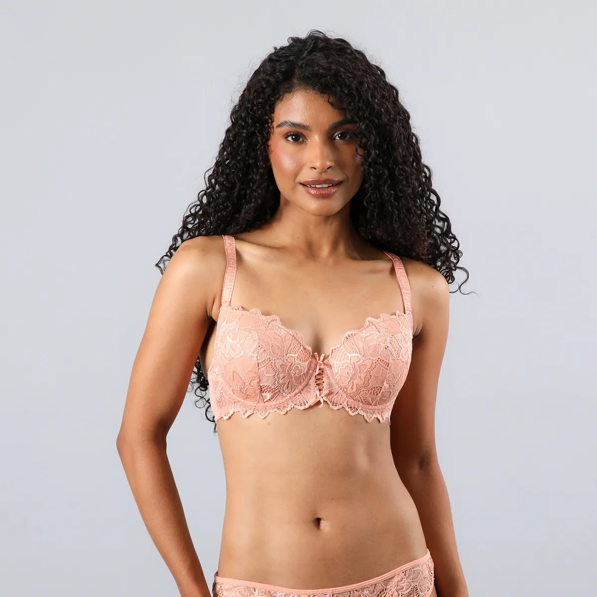 FLORES - Sostén Encaje Y Pasamaneria Mujer Flores