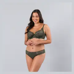 FLORES - Sostén Natural Refuerzo Encaje Mujer