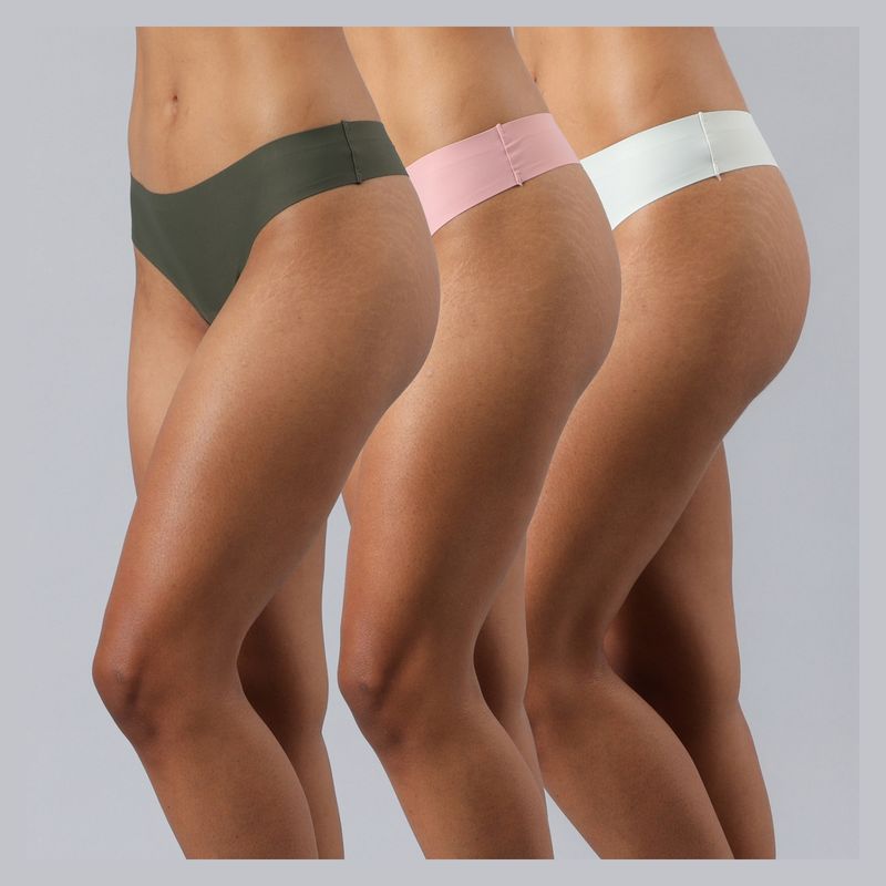 FLORES - Pack de 3 Colaless Micro Print Mujer Flores