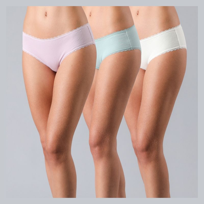 FLORES - Pack De 3 Pantaletas Algodón Mujer Flores