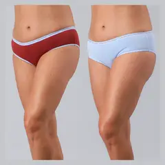 FLORES - Pack de 2 Pantaletas Algodón Mujer