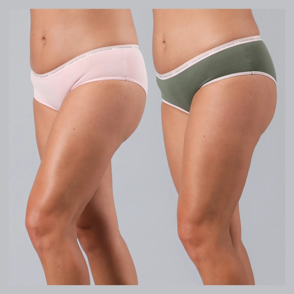 FLORES - Pack de 2 Pantaletas Algodón Mujer Flores