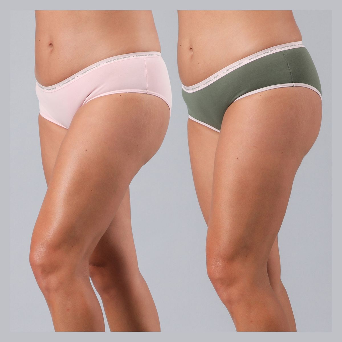 FLORES - Pack de 2 Pantaletas Algodón Mujer Flores