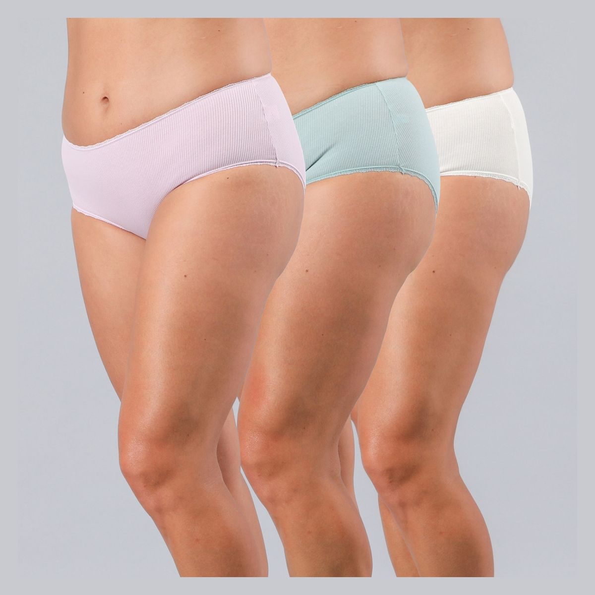 FLORES - Pack 3 Calzones Maxi Algodón Mujer Flores