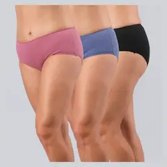 FLORES - Pack De 3 Calzones Maxi Algodón Mujer