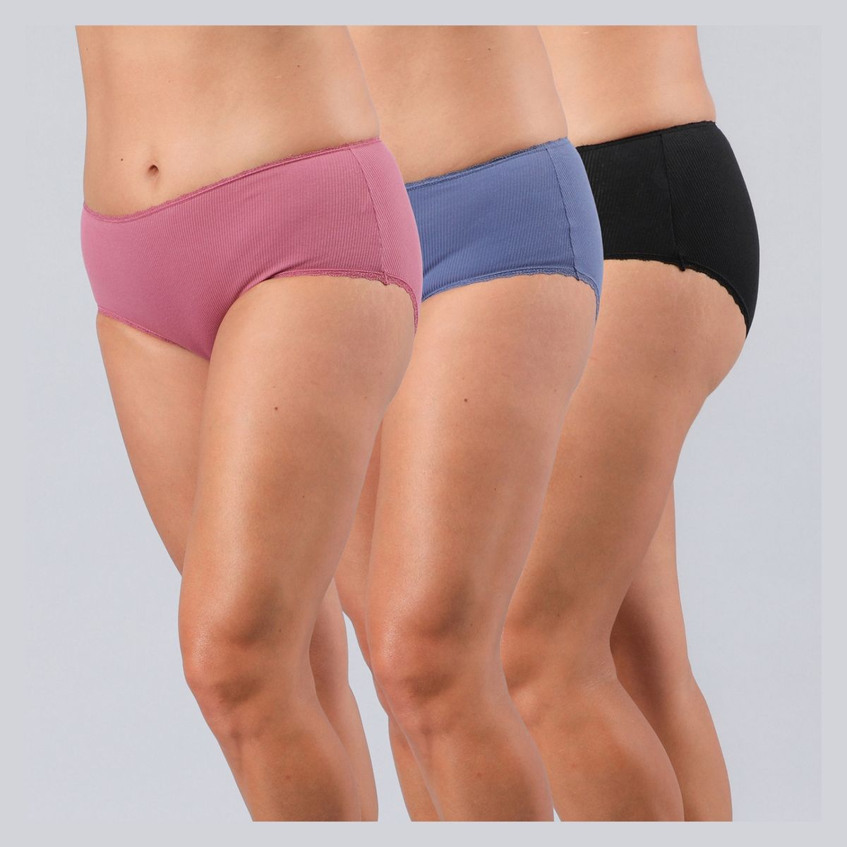 FLORES - Pack 3 Calzones Maxi Algodón Mujer Flores