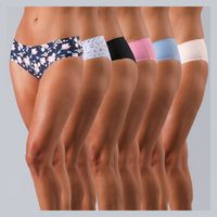 Pack 6 Pantaletas Bonded Microfibra Mujer