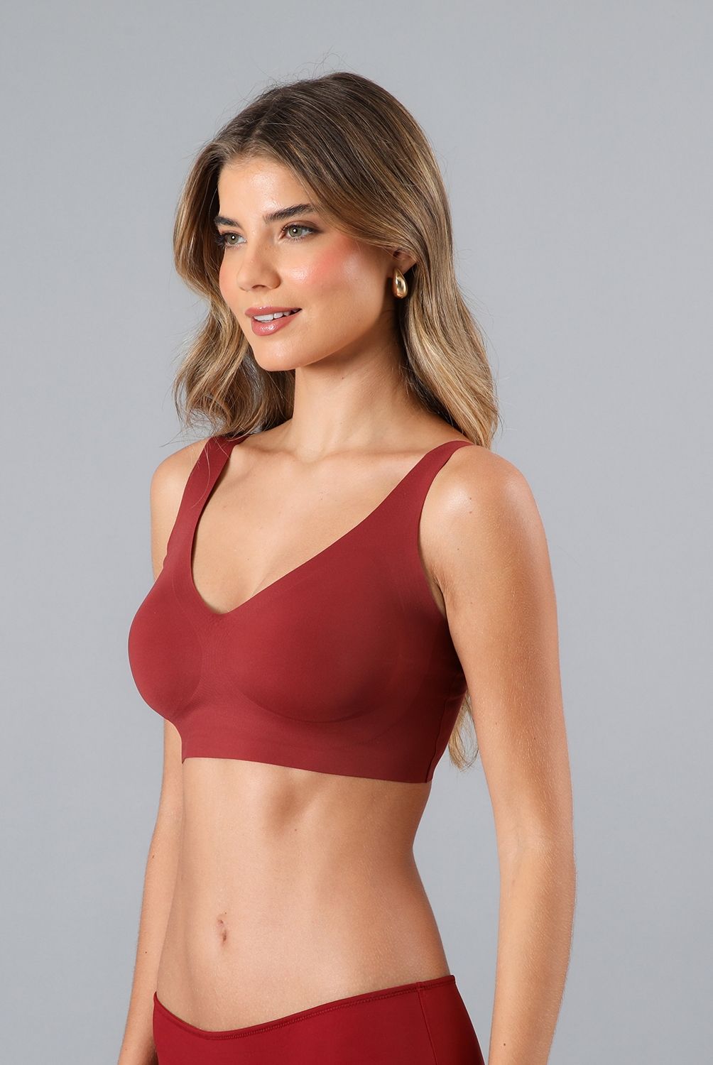 FLORES - Sostén Seamless Classic Mujer Flores