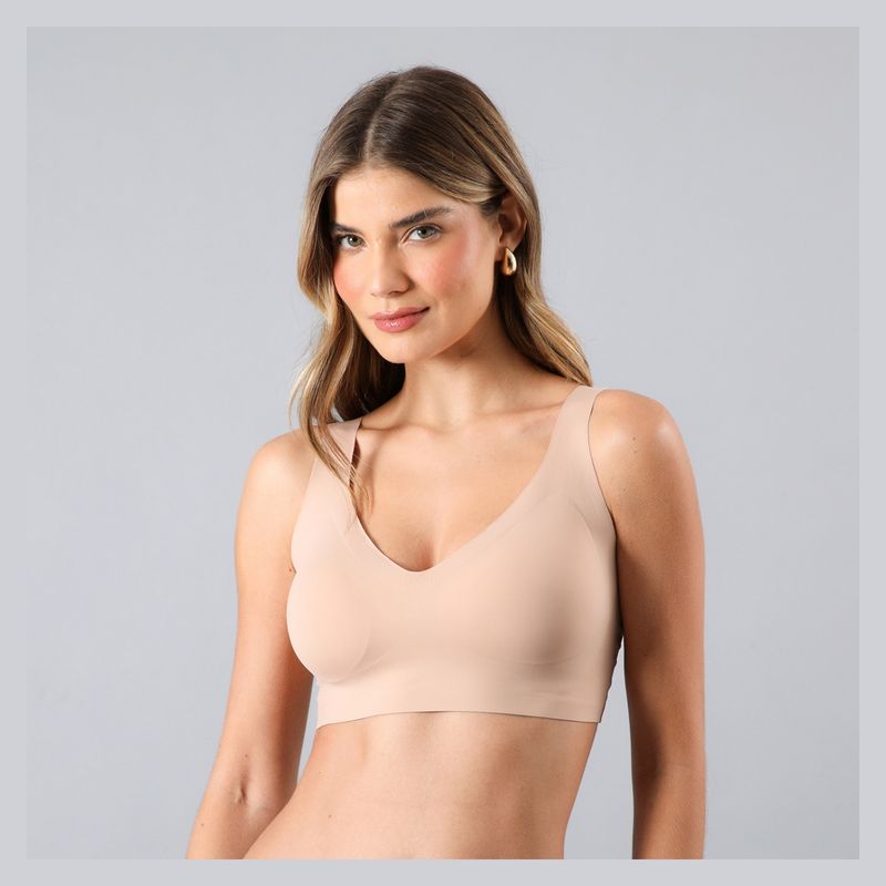 FLORES - Sostén Seamless Classic Mujer Flores