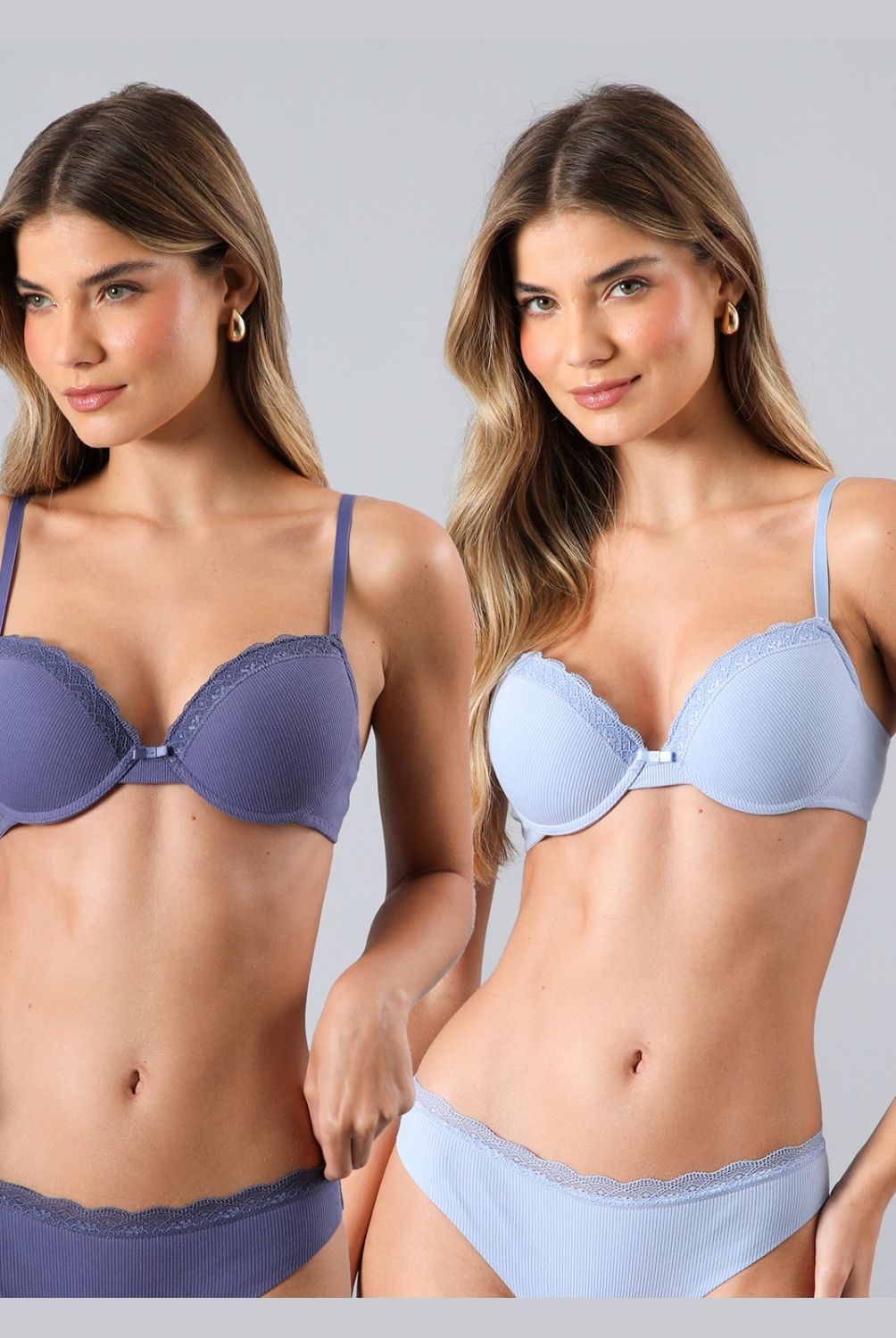 FLORES - Pack de 2 Sostenes Perfect Balconet Mujer Flores