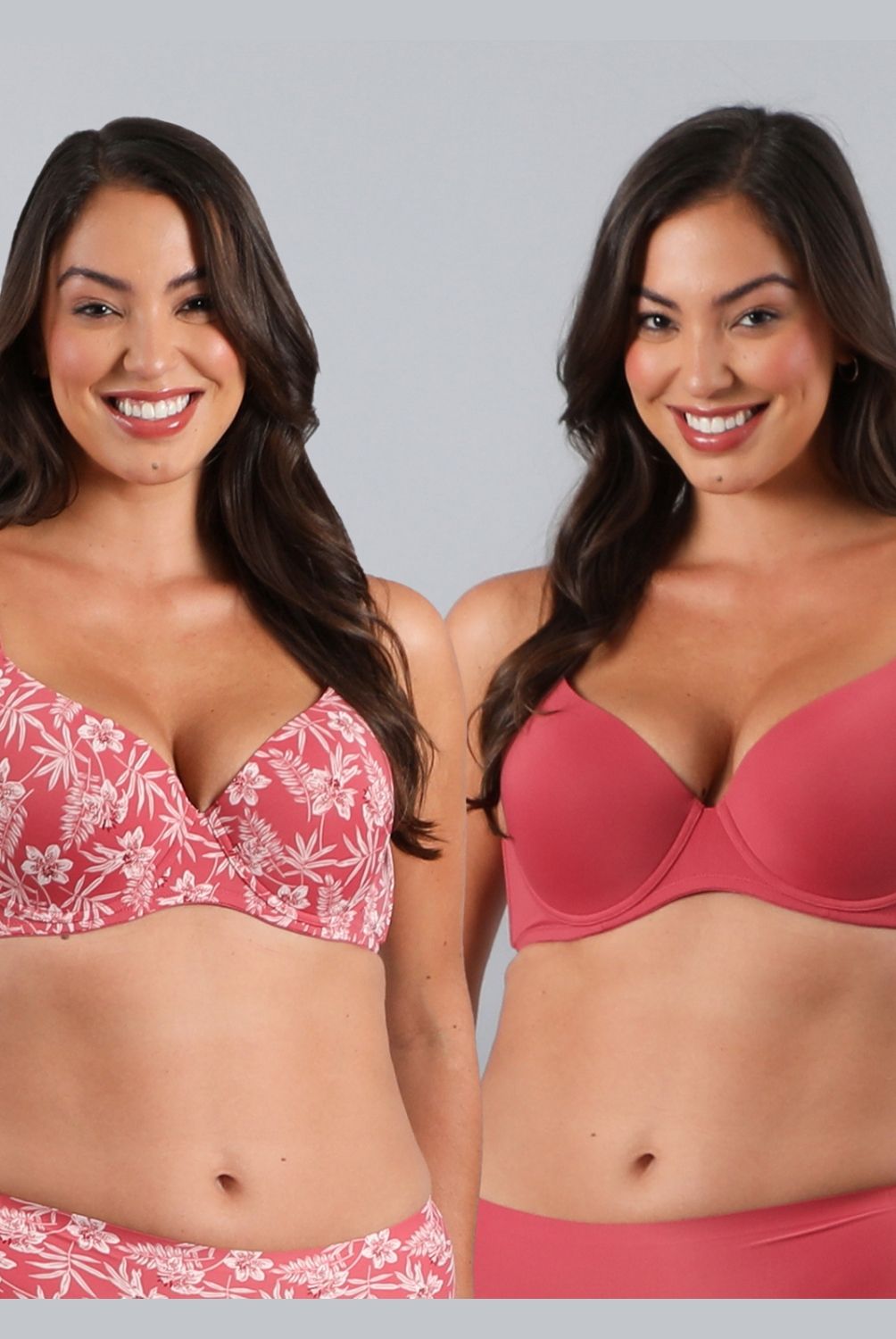 FLORES - Pack de 2 Sostenes Perfect Cover Mujer Flores