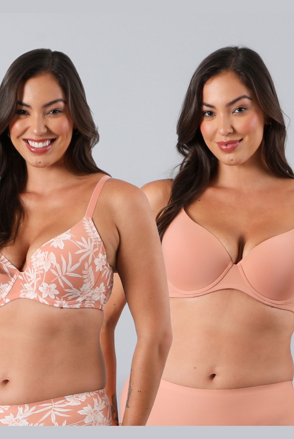 FLORES - Pack de 2 Sostenes Perfect Cover Mujer Flores
